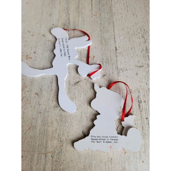 Vintage wooden bugs bunny Pinocchio ornament Xmas set - Picture 6 of 6